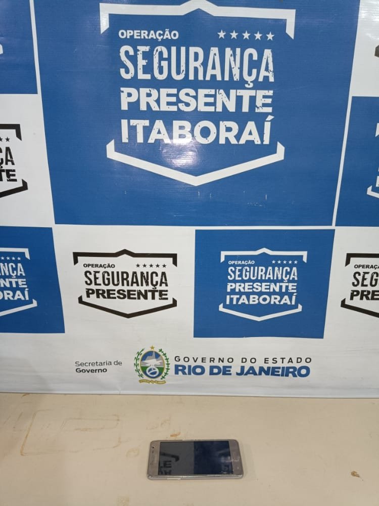 Apreensão efetuada pela equipe de Operações Itaboraí Presente