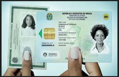 Nova carteira de indentidade.