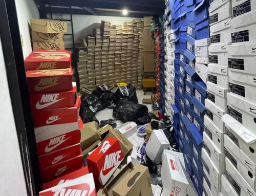 Megaoperação contra a pirataria apreende 50 toneladas de produtos falsificados em Duque de Caxias.