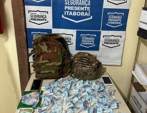 Segurança presente  prende um homem e um menor de idade com cocaína em Itaboraí.
