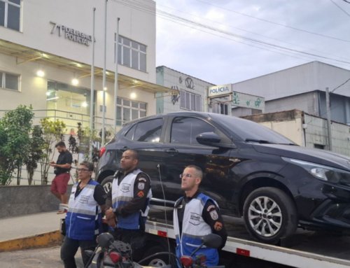 Segurança Presente recupera carro furtado em Niterói encontrado abandonado em Itaboraí.