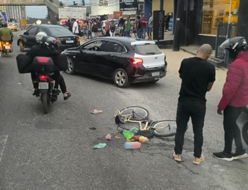 Ciclista morre após ser atingida por caminhão próximo ao viaduto de Manilha